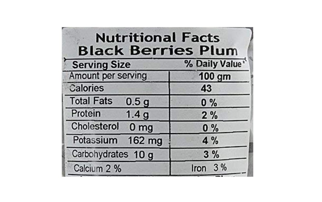 Leeve Dry fruits Black Berries Plum    Pack  400 grams